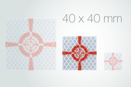 Imagen Dianas reflectantes adhesivas rojas 4×4