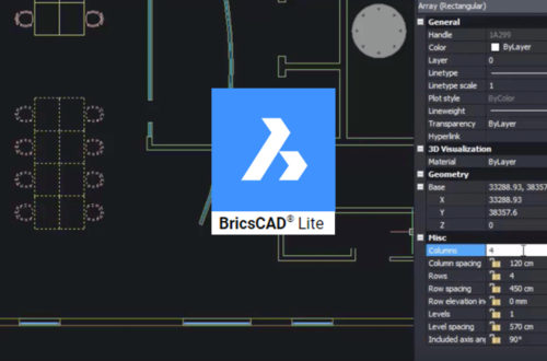 Imagen BricsCAD Lite: Software CAD para dibujar en 2D